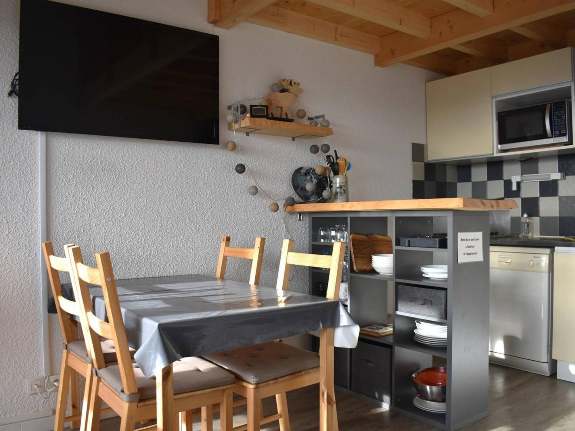 2 Pieces Cabine, Balcon Sud, Parking, Proche Centre-Ville A Font-Romeu - Fr-1-580-11 Bagian luar foto